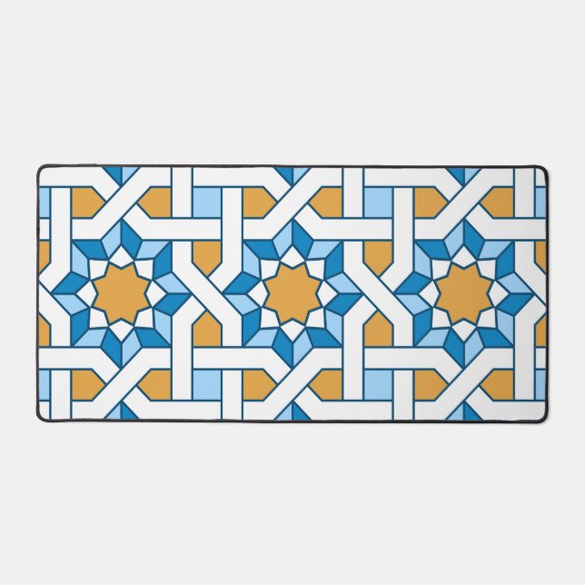 Moroccan seamless pattern mosaics  desk mat (Front)