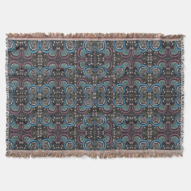 Moroccan Style For Rugs Throw Blanket (Front)