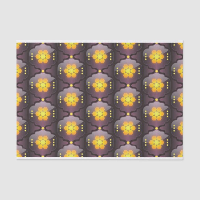 Moroccan style geometric tissue paper (Front)