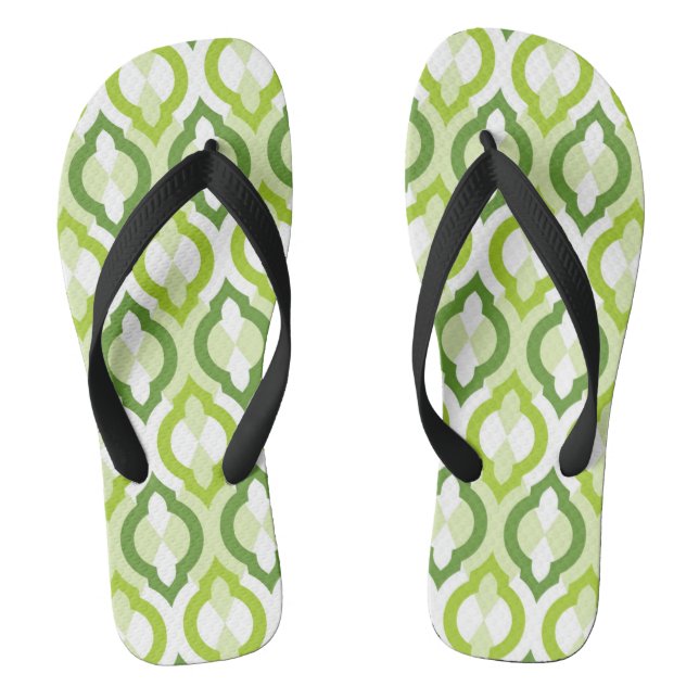 Moroccan Style Pattern Flip Flops (Footbed)
