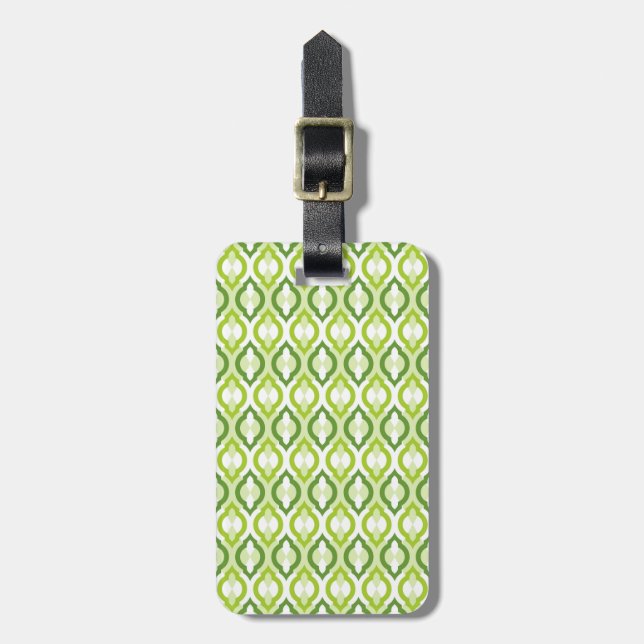 Moroccan Style Pattern Luggage Tag (Front Vertical)