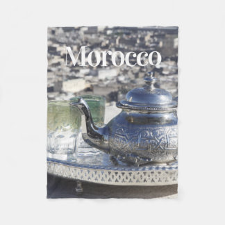 Moroccan Tea  | Traditional Clothing | Casablanca Fleece Blanket