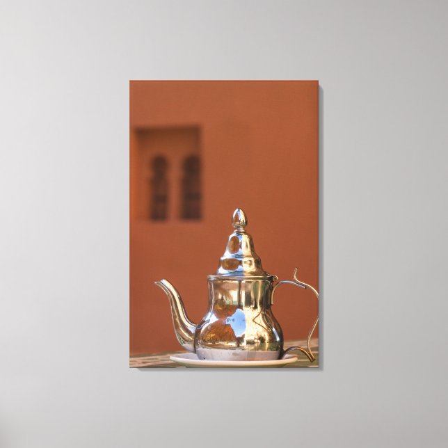 Moroccan Teapot Canvas Print (Front)