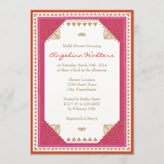 Moroccan themed Bridal Shower Invitation