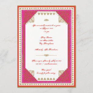 Moroccan themed party invitation