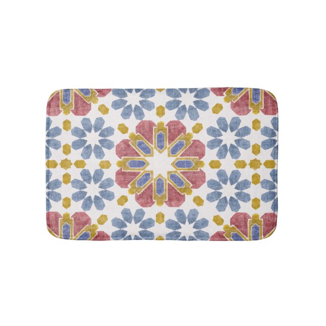 Moroccan Tile Bath Mat (Front)
