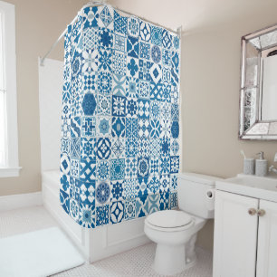 Moroccan tile - blue and white