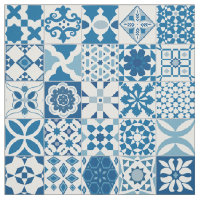 Moroccan tile - blue and white