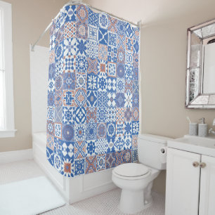 Moroccan tile blue,brown