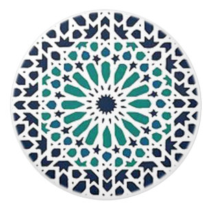 moroccan tile ceramic knob