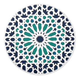 moroccan tile ceramic knob