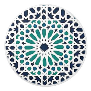 moroccan tile ceramic knob