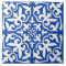 Moroccan tile - cobalt blue and white