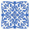 Moroccan tile - cobalt blue and white