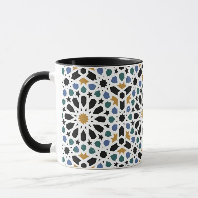 Moroccan tile design mug (Left)