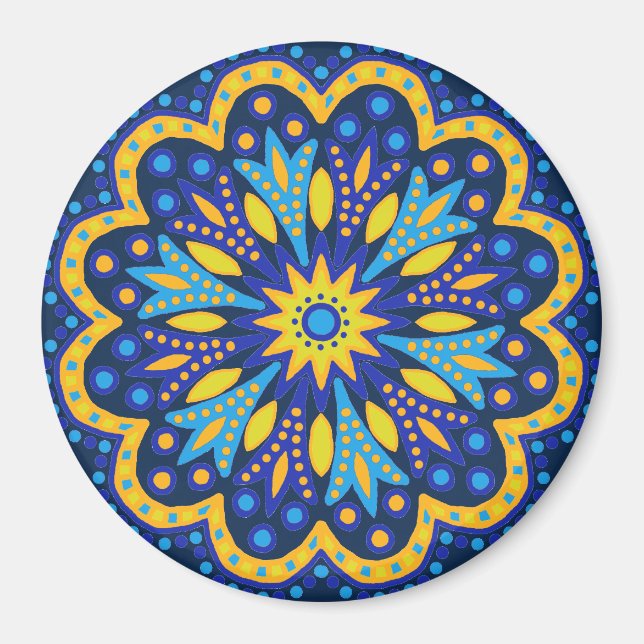 Moroccan Tile Magnet (Front)