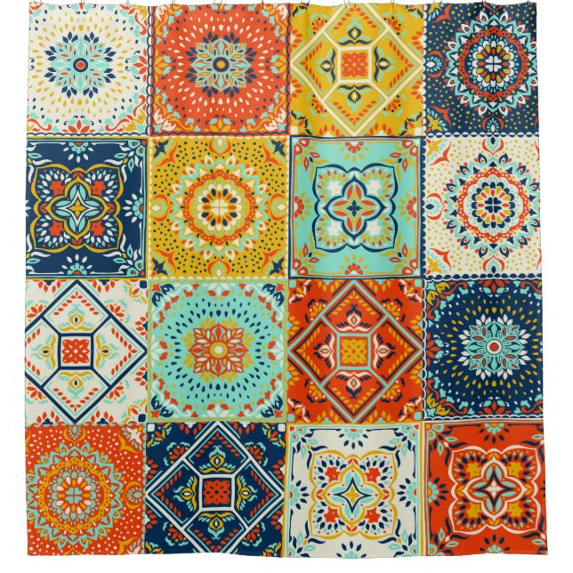 Moroccan tile mosaic illustration pattern (Front)