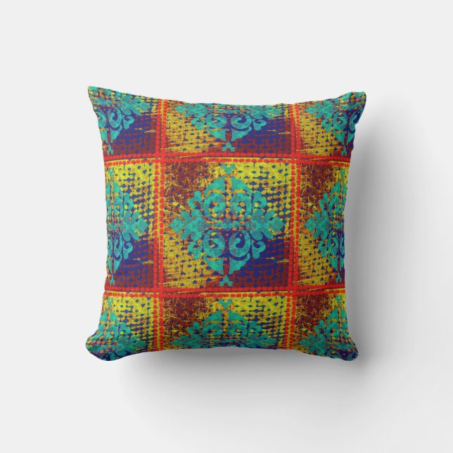Moroccan Tile Outdoor Pillow (Front)