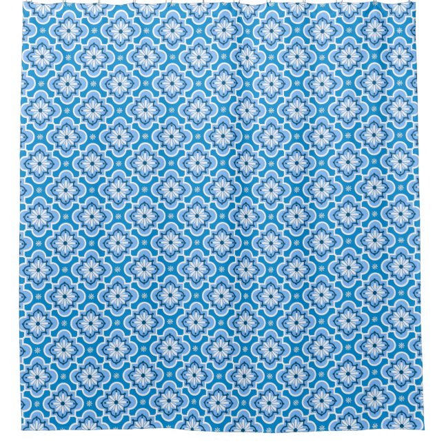 Moroccan tile pattern - Blue and White (Front)