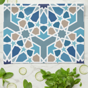 Moroccan Tile Pattern Kitchen Towel