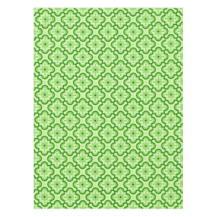 Moroccan tile pattern - Lime Green Tablecloth