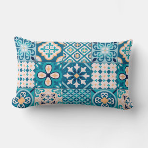 Moroccan Tile Pattern Lumbar Pillow
