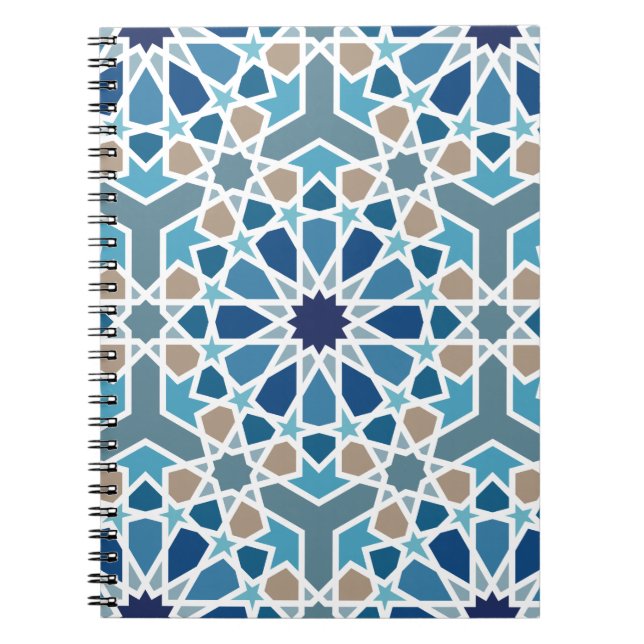 Moroccan Tile Pattern Notebook (Front)