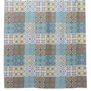 Moroccan Tile Pattern Shower Curtain