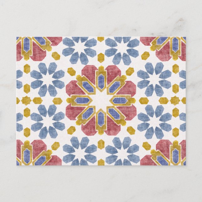 Moroccan Tile Postcard (Front)