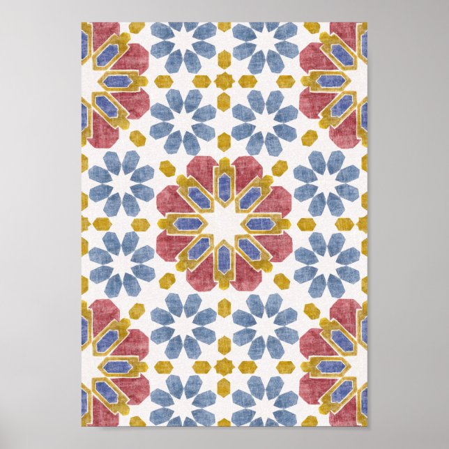 Moroccan Tile Poster (Front)