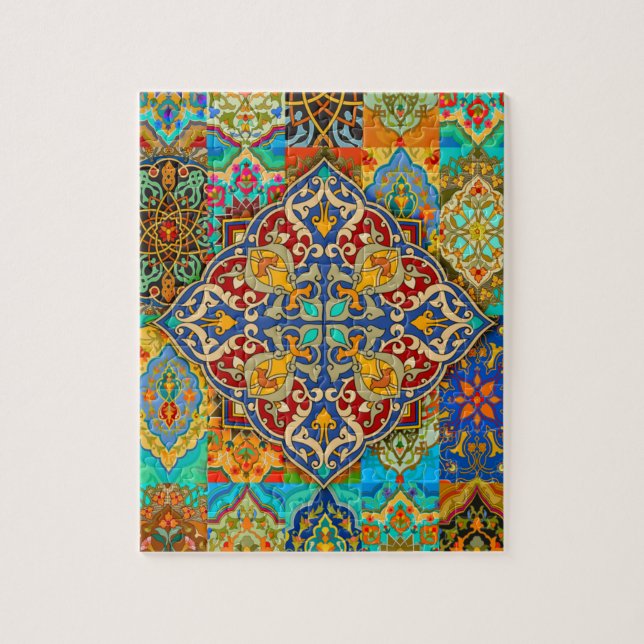 Moroccan Tile Puzzle (Vertical)