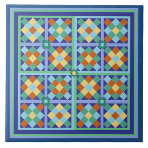 Moroccan tile square pattern