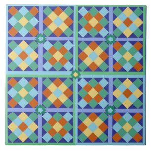 Moroccan tile square pattern