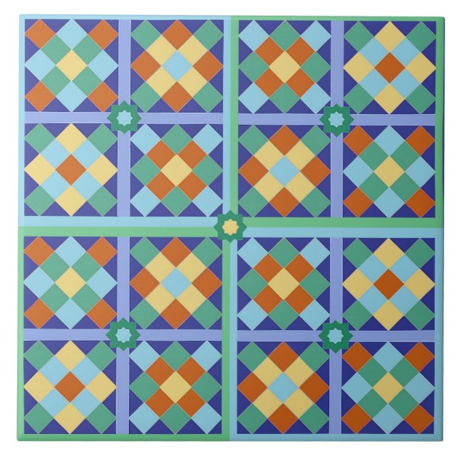 Moroccan tile square pattern (Front)
