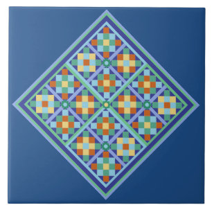 Moroccan tile square pattern