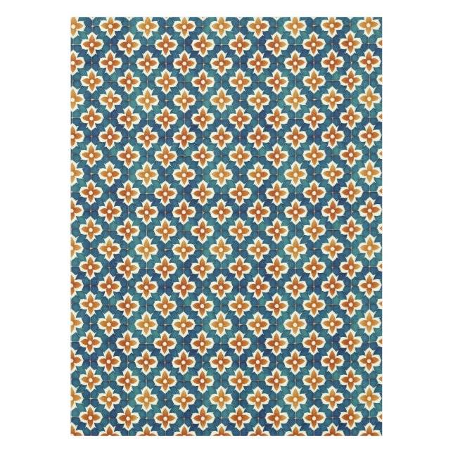 Moroccan Tile Tablecloth (Front)