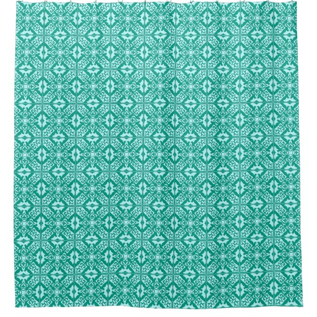 Moroccan Tile, Turquoise and Aqua (Front)