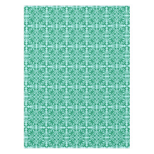 Moroccan tile - turquoise and aqua tablecloth