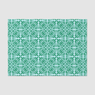 Moroccan tile - turquoise and aqua tissue paper