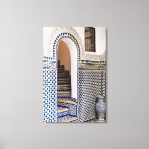 Moroccan Tiled Doorway Canvas Print
