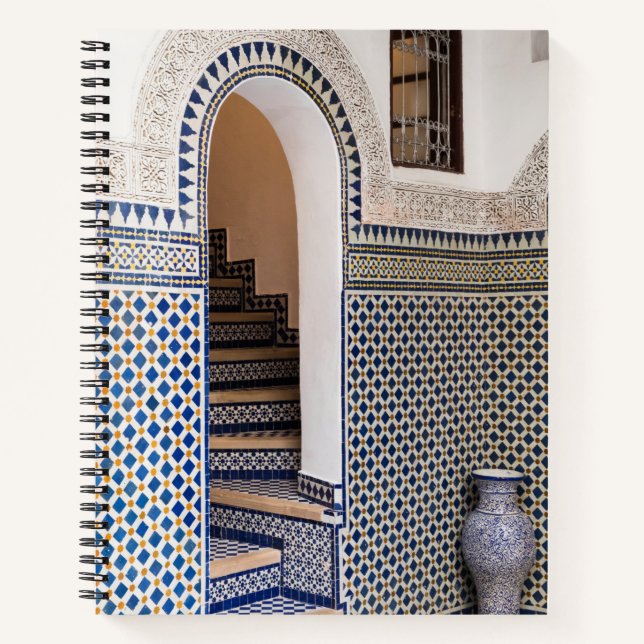 Moroccan Tiled Doorway Notebook (Front)