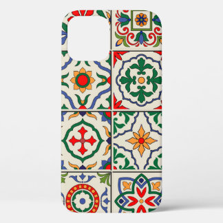 Moroccan Tiles: Colourful Seamless Pattern. iPhone 12 Case
