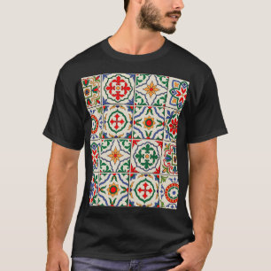 Moroccan Tiles: Colourful Seamless Pattern. T-Shirt