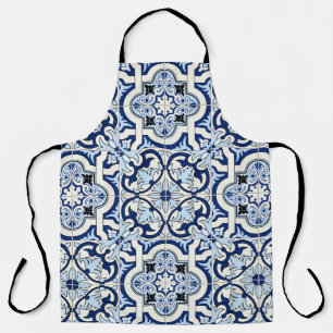 Moroccan Tiles: Gorgeous Blue Patterns. Apron