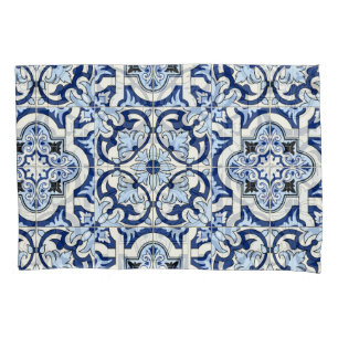 Moroccan Tiles: Gorgeous Blue Patterns. Pillowcase