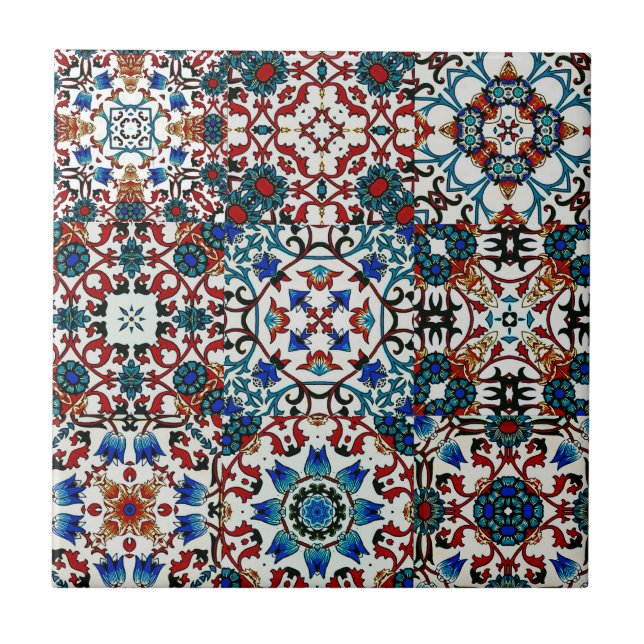 Moroccan tiles,mosaic,colourful art tile (Front)