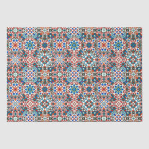 Moroccan tiles,mosaic,colourful art tissue paper