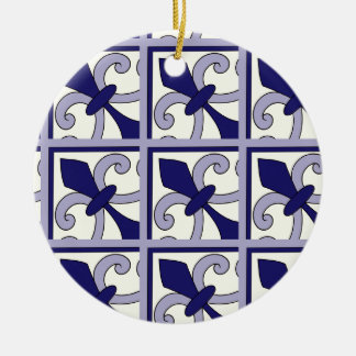 Moroccan Tiles Pattern #2 Ceramic Ornament