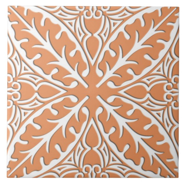 Moroccan tiles - peach pink and white (Front)
