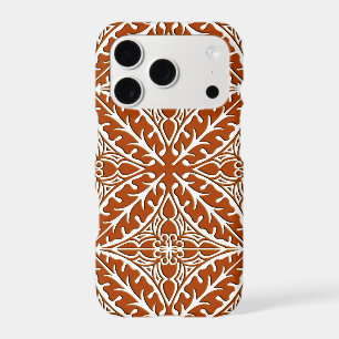 Moroccan tiles - rust brown and white